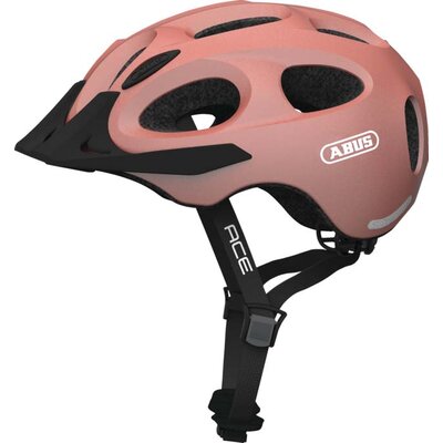 Kask rowerowy ABUS Youn-I Ace Różowy Miejski z lampką (rozmiar M)