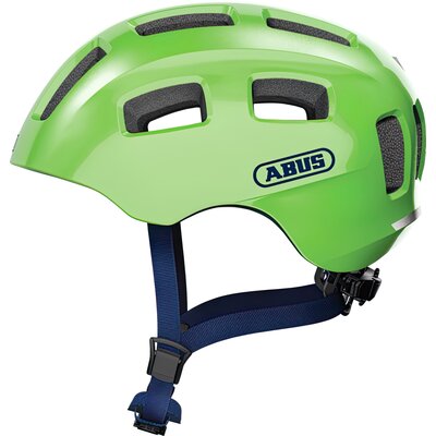 Kask rowerowy ABUS Youn-I 2.0 Jasnozielony dla Dzieci z lampką (rozmiar M)