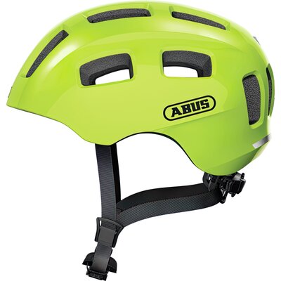 Kask rowerowy ABUS Youn-I 2.0 Żółty dla Dzieci z lampką (rozmiar M)