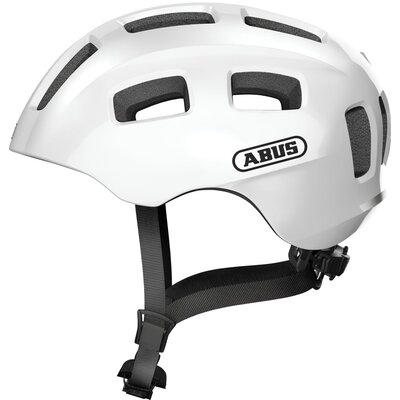 Kask rowerowy ABUS Youn-I 2.0 Biały dla Dzieci z lampką (rozmiar S)