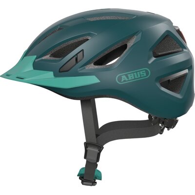 Kask rowerowy ABUS Urban-I 3.0 Core Zielony Miejski z lampką (rozmiar S)