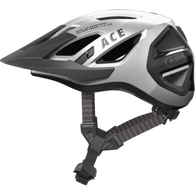 Kask rowerowy ABUS Urban-I 3.0 Ace Glean Srebrny z lampką (rozmiar S)