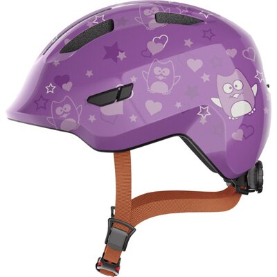 Kask rowerowy ABUS Smiley 3.0 Star Fioletowy dla Dzieci (rozmiar M)
