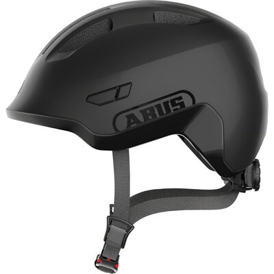 Kask rowerowy ABUS Smiley 3.0 Ace LED Velvet Czarny dla Dzieci z lampką (rozmiar S)
