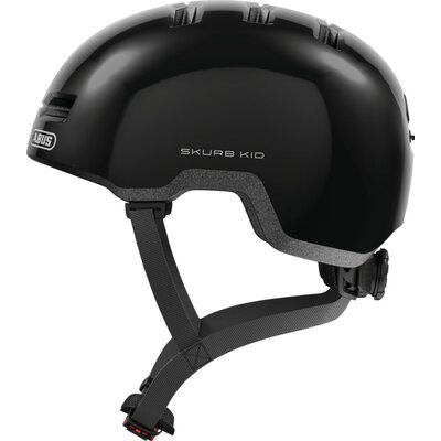 Kask ABUS Skurb Kid Shiny Czarny dla Dzieci (rozmiar S)