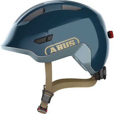 Kask rowerowy ABUS Smiley 3.0 Ace LED Royal Granatowy dla Dzieci z lampką (rozmiar M)