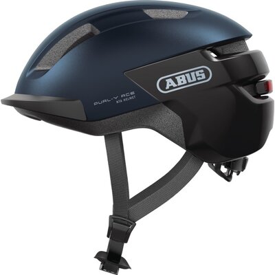 Kask rowerowy ABUS Purl-Y Ace Midnight Granatowy Miejski z lampką (rozmiar M)