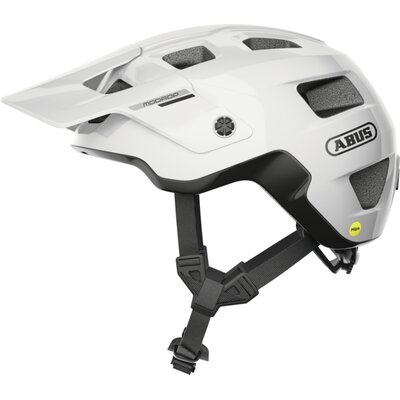 Kask rowerowy ABUS Modrop Shiny Biały (rozmiar L) MIPS