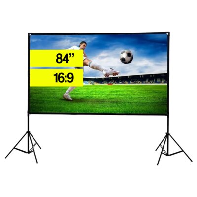 Ekran projekcyjny EXTRALINK Foldable Projection Screen PSF-84 186x105