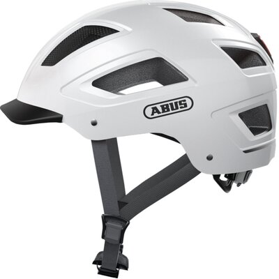 Kask rowerowy ABUS Hyban 2.0 Polar Biały Miejski z lampką (rozmiar XL)