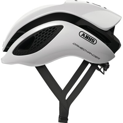 Kask rowerowy ABUS Gamechanger Polar Biało-czarny Szosowy (rozmiar L)