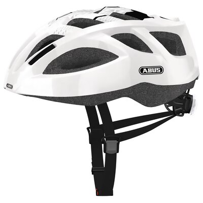 Kask rowerowy ABUS Sport LED Biały z lampką (rozmiar L)