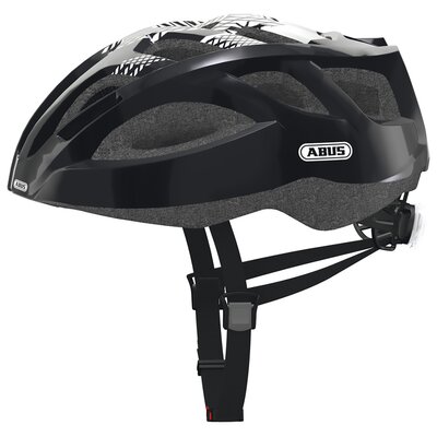 Kask rowerowy ABUS Sport LED Czarny z lampką (rozmiar L)