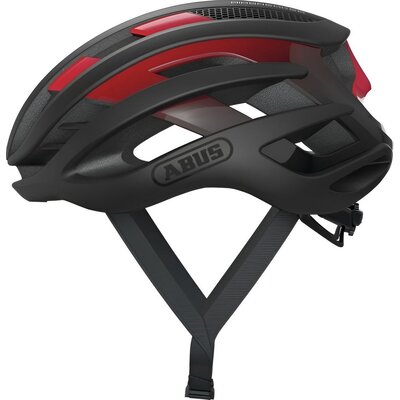 Kask rowerowy ABUS AirBreaker Czarno-czerwony Szosowy (rozmiar L)