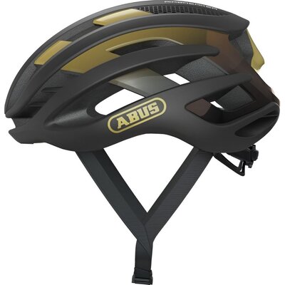 Kask rowerowy ABUS AirBreaker Czarno-złoty Szosowy (rozmiar L)