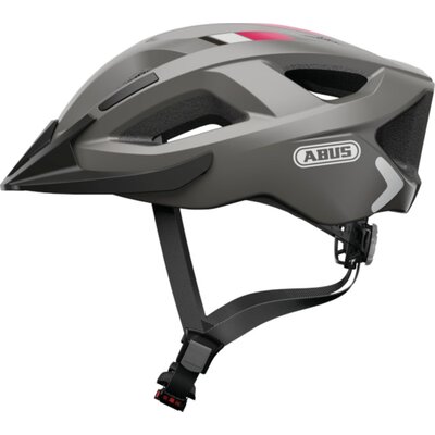 Kask rowerowy ABUS Aduro 2.0 Concrete Szaro-czarny Szosowy z lampką (rozmiar M)