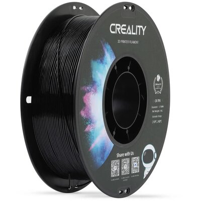 Filament CREALITY CR-TPU, Średnica 1.75 mm, 1 kg (1 szt.) Czarny