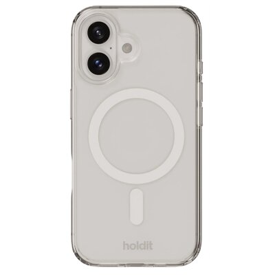 Etui HOLDIT Case MagSafe do Apple iPhone 16 Plus Przezroczysty-biały