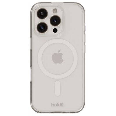 Etui HOLDIT Case MagSafe do Apple iPhone 16 Pro Przezroczysto-biały