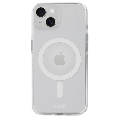 Etui HOLDIT Case MagSafe do Apple iPhone 15/14/13 Przezroczysto-biały