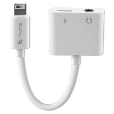 Adapter Lightning - Lightning/Jack 3.5 mm 4SMARTS 468673 Biały
