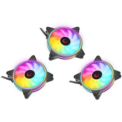 Wentylator RAMPAGE Coolwind F3 120mm ARGB (3 szt.) + Kontroler