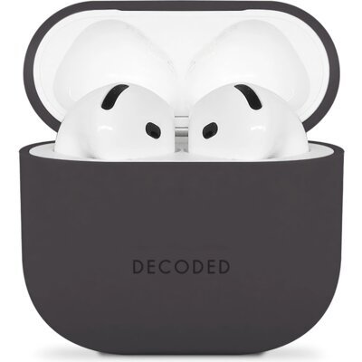 Etui na słuchawki DECODED Silicone Aircase do AirPods 4 Czarny