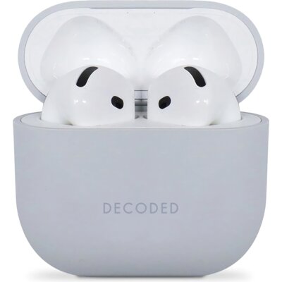 Etui na słuchawki DECODED Silicone Aircase do AirPods 4 Szary