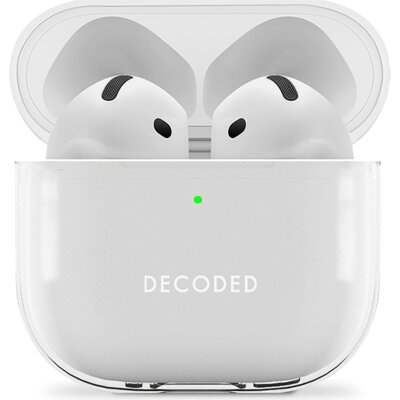 Etui na słuchawki DECODED Silicone Aircase do AirPods 4 Przezroczysty