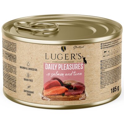 Karma dla kota LUGER'S Daily Pleasures Łosoś i tuńczyk 185 g