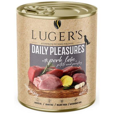 Karma dla psa LUGER'S Daily Pleasures ze schabem wieprzowym, ziemniakiem i pietruszką 800 g