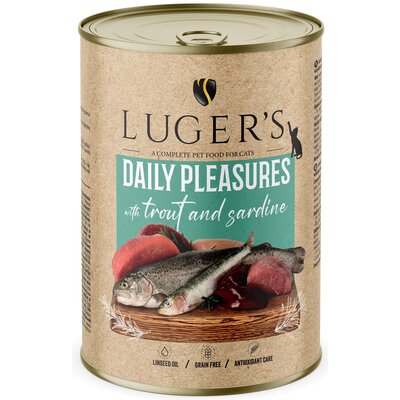 Karma dla kota LUGER'S Daily Pleasures Pstrąg i sardynka 400 g