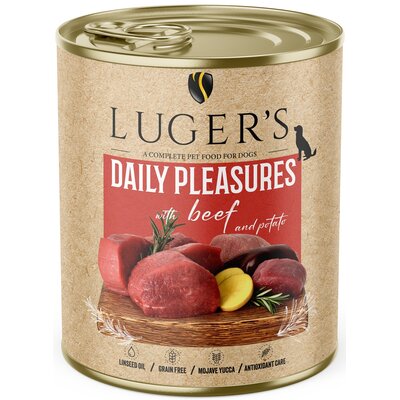 Karma dla psa LUGER'S Daily Pleasures z wołowiną i ziemniakami 800g