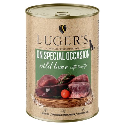 Karma dla psa LUGER'S On Special Occasion Dzik z pomidorem 400 g
