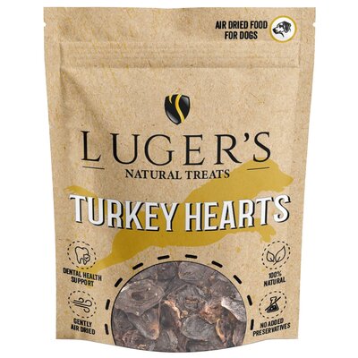 Gryzak dla psa LUGER'S Natural Treats Serca z indyka 150 g