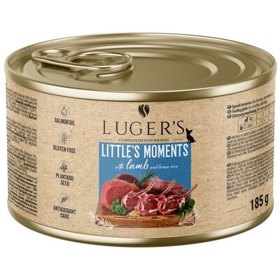Karma dla psa LUGER'S Little's Moments Jagnięcina z ryżem brązowym 185 g