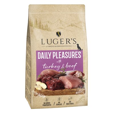 Karma dla psa suszona LUGER'S Daily Pleasures Indyk i Wołowina 9 kg