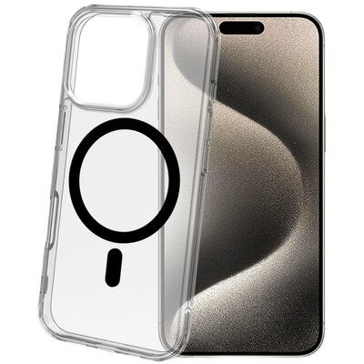 Etui CELLY Gelskinmag do Apple iPhone 16 Pro Przezroczysto-czarny