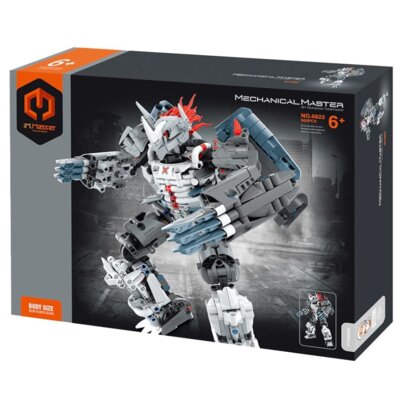 Klocki plastikowe IM.MASTER Mechanical Mecha wojownik Srebny IM6822