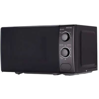 Kuchnia mikrofalowa MPM-20-KMM-12 700W średnica 25.5 cm pojemność 20L Gotowanie, Podgrzewanie,Rozmrażanie Czarny