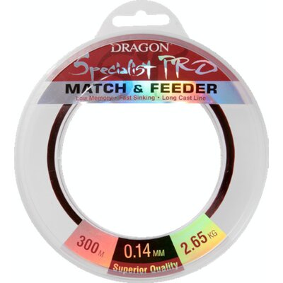 Żyłka DRAGON Specialist Pro Match & Feeder 0.20 mm / 300 m Ciemnobrązowy