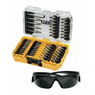 Zestaw bitów DEWALT DT70703 (47 szt.) + okulary robocze