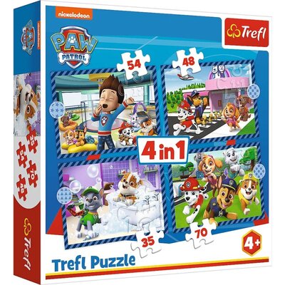 Puzzle TREFL Psi Patrol Psie Sprawy 4w1 34650 (207 elementów)