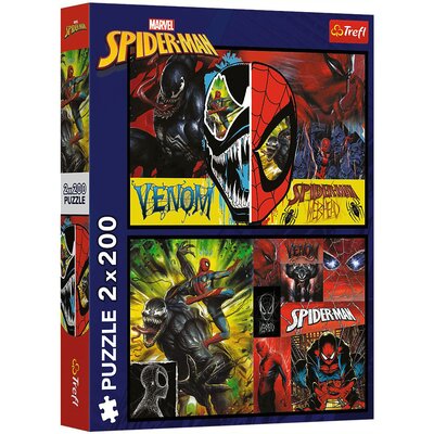 Puzzle TREFL Marvel Dzień i noc Spidermana 13314 (400 elementów)