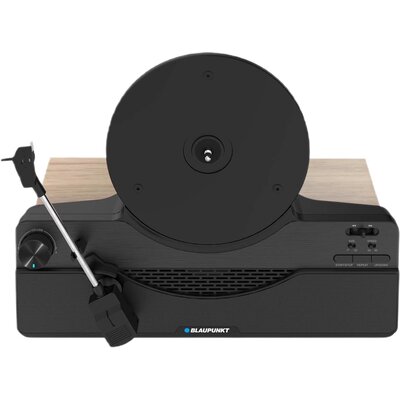 Gramofon pionowy BLAUPUNKT VT100 Czarny, Automatyczny, Napęd paskowy, Wbudowane głośniki, Prędkość odtw.33 1/3,45 obr./min