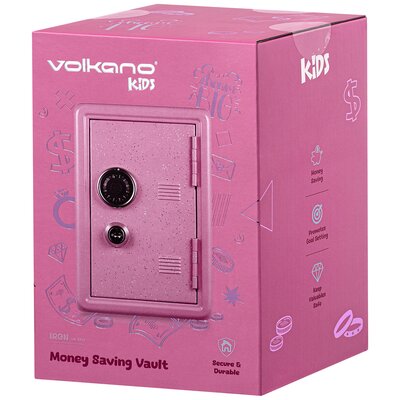 Skarbonka VOLKANO Vault VK-5703-PK Różowy