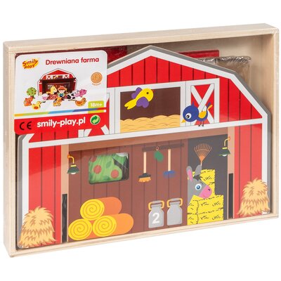 Zabawka SMILY PLAY Drewniana farma SPW84946