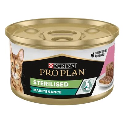 Karma dla kota PURINA Pro Plan Sterilised Pasztet z łososiem i tuńczykiem 85 g