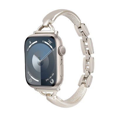 Pasek LUNA A00302 do Apple Watch 3/4/5/6/7/8/SE (38/40/41mm) Srebrny