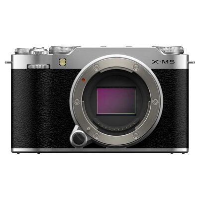Aparat bezlusterkowy FUJIFILM X-M5 Body Srebrny, 26.1Mpix, 6.2K/30kl, 425 punktowy AF